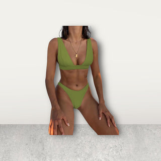 Seamless Wireless Two-Piece swimwear